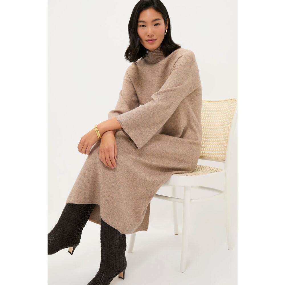 Tuckernuck Beige Midi Sweater Dress - Picture 2 of 15
